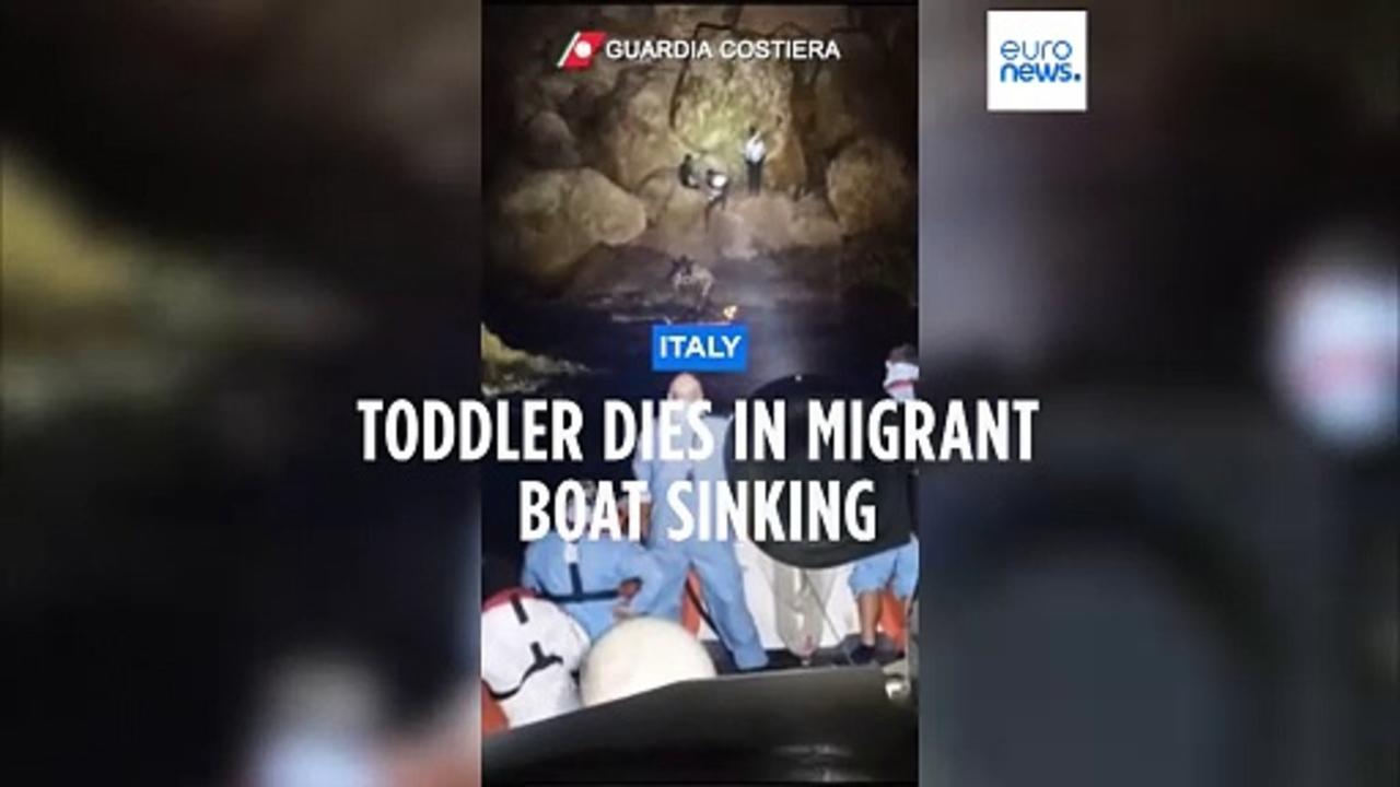 Two-year-old dead and eight people missing after migrant boat capsises off Lampedusa