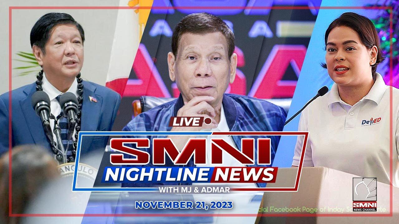 LIVE: SMNI Nightline News with Admar Vilando and Jade Calabroso | November 21, 2023