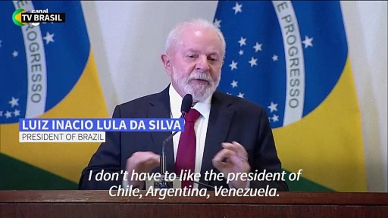 Lula says he doesn't 'have to like' other presidents, after Argentina election