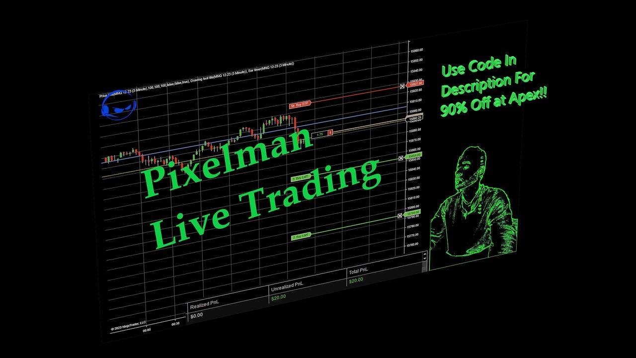 Live - Pixelman Trades The Nasdaq Futures !! A Big Loss To A Big Win?? What does Wednesday Have in store For us!!