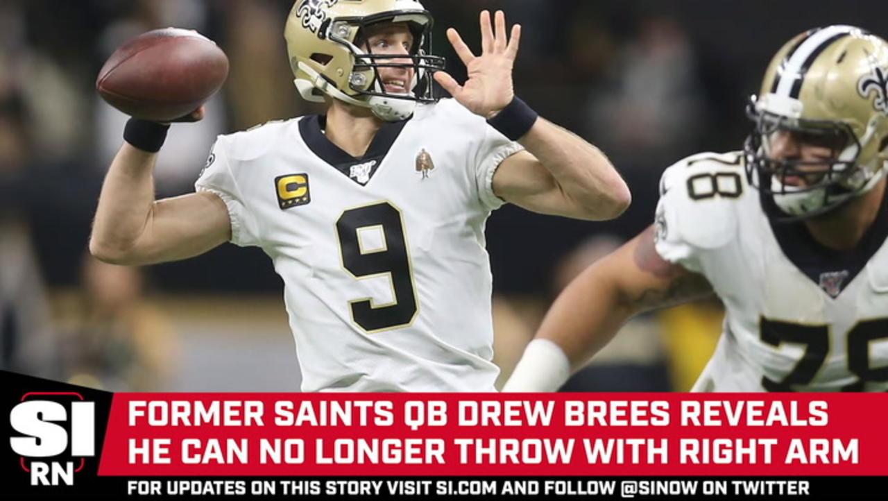 Drew Brees Reveals in Recent Interview He Can’t Throw With Right Arm