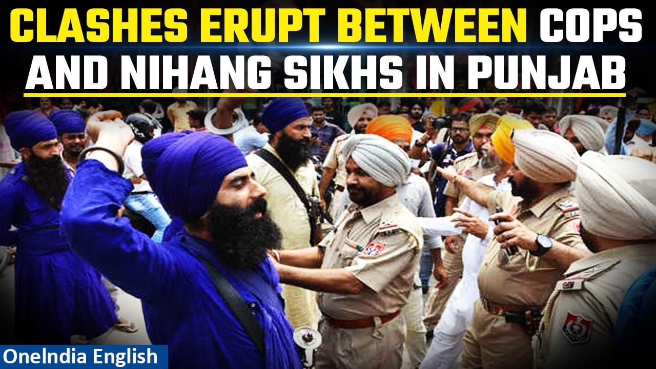 Punjab: Police clash with Nihang Sikhs in Kapurthala Gurudwara; cop killed, 3 injured |Oneindia News