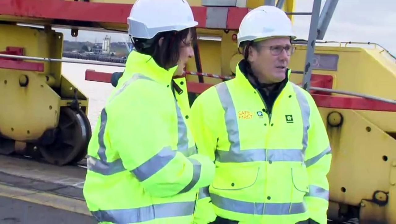 Starmer and Reeves visit Thames Freeport in Essex