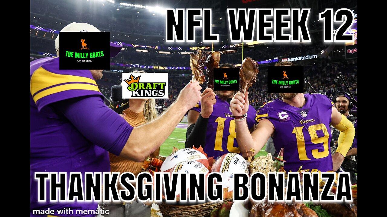 NFL Week 12 Thanksgiving Football Cornucopia - DFS Destiny