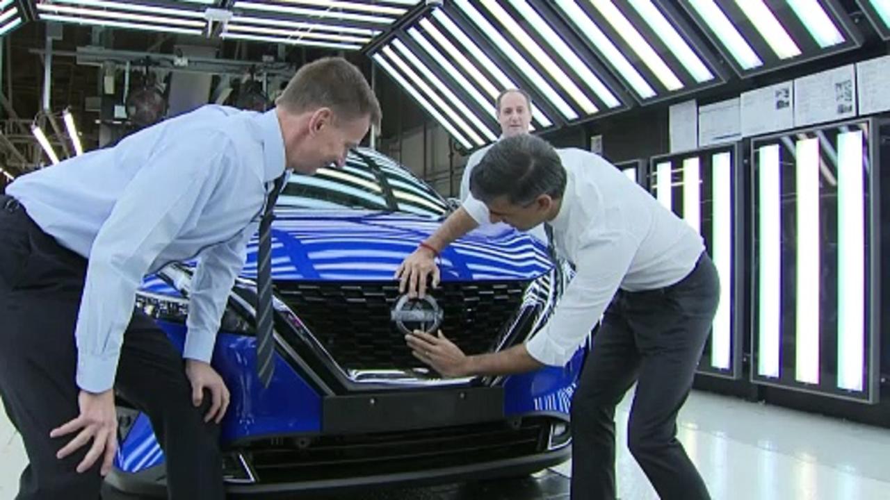 Rishi Sunak hails £2bn Nissan investment in EV production