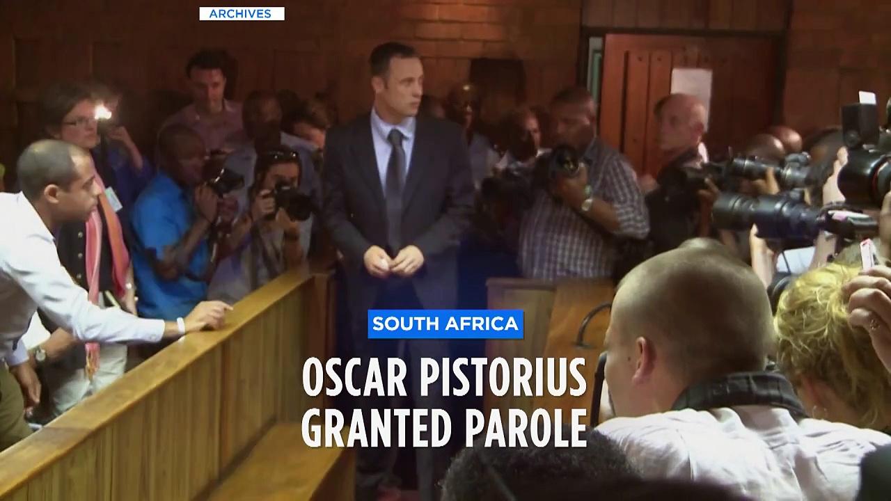 South African Olympic runner Oscar Pistorius granted parole 10 years after killing his girlfriend