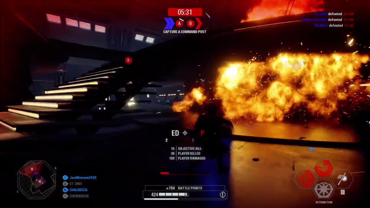 SWBFII: Instant Action Co-op Mission Attack Separatist Dreadnought (Galactic Republic) Gameplay