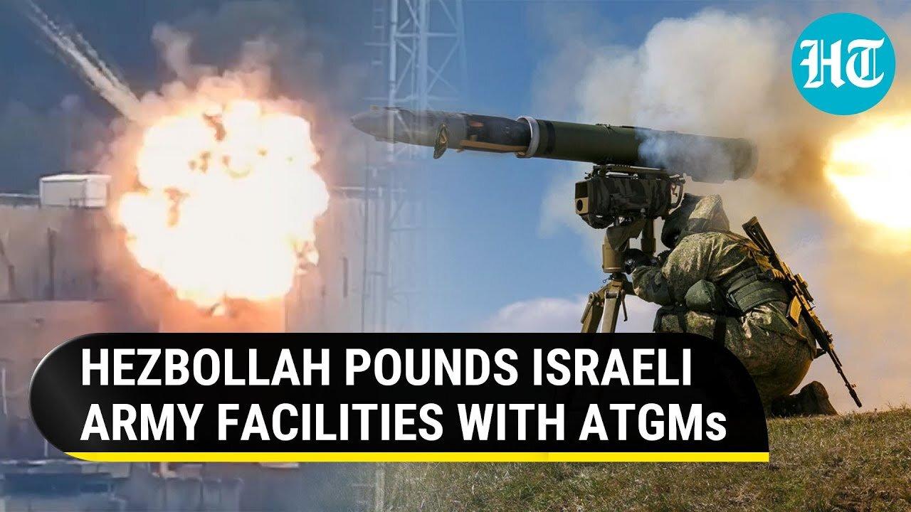 Hezbollah Fires ATGMs At Israeli Army Posts; Fresh Strike Day After 'Heaviest Attacks' | Watch