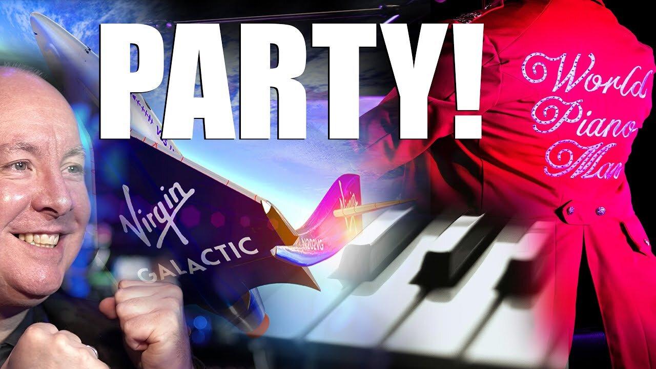 Virgin Galactic SPCE LIVE PARTY - Piano Man - LIVE MUSIC REQUESTS - Martyn Lucas