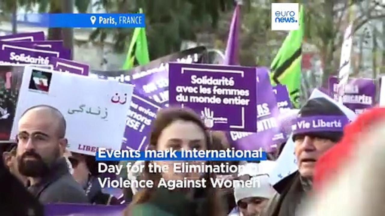 Marches across the world mark eliminate violence against women day