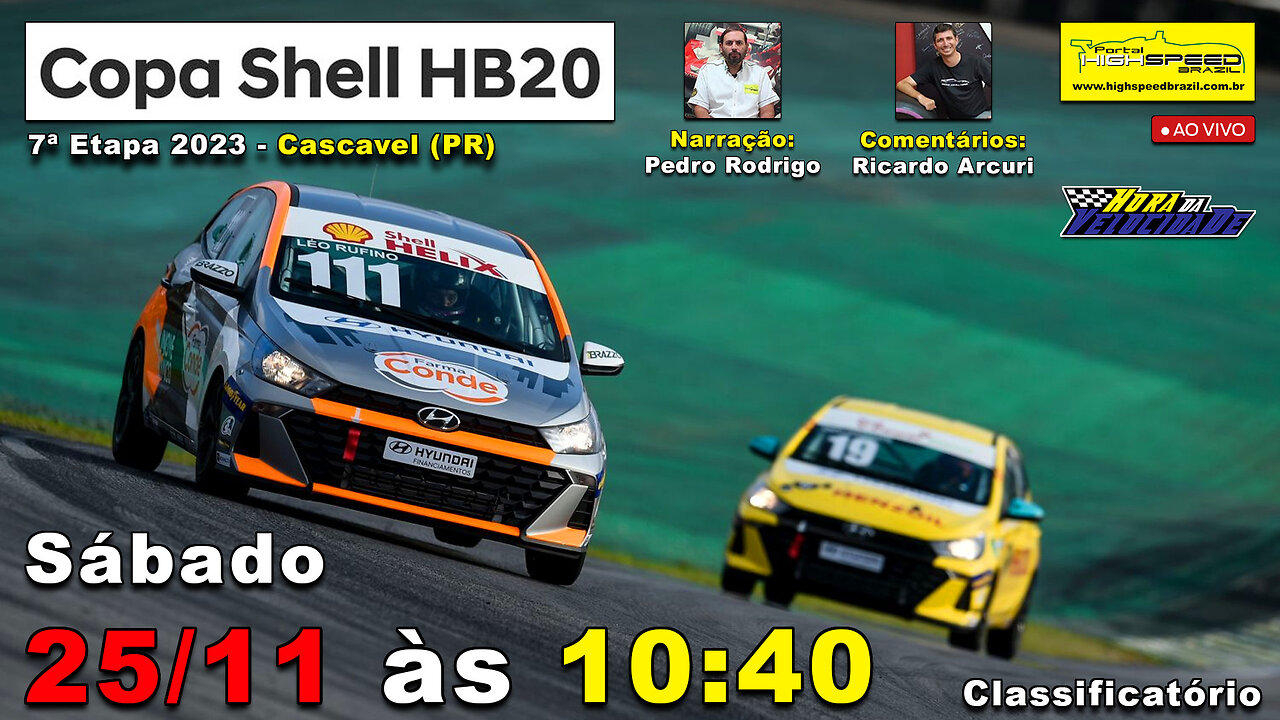 🔴 COPA SHELL HB20 | Classificatório | 7ª Etapa 2023 | Cascavel (PR) | Ao Vivo