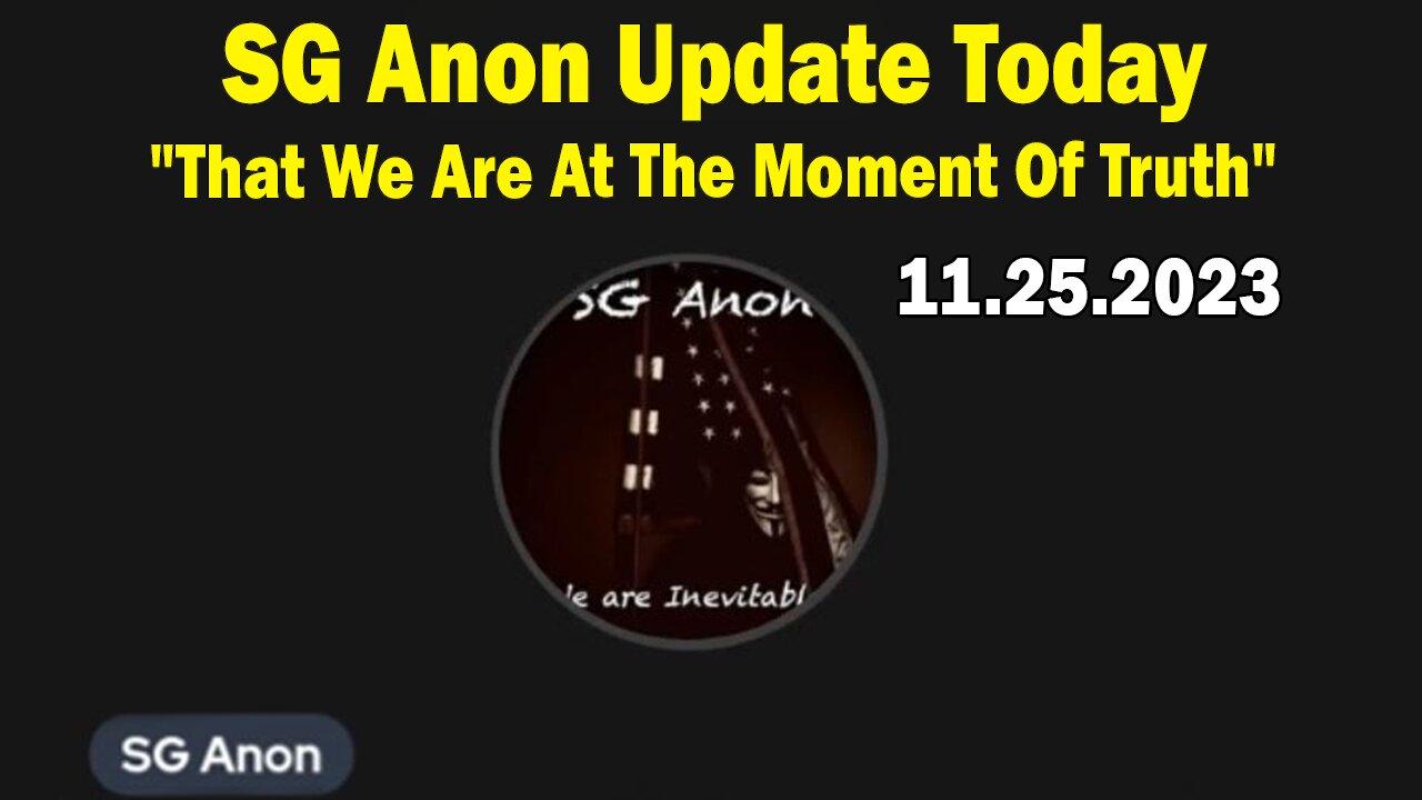 SG Anon Update Today "Where We Are In This One News Page VIDEO