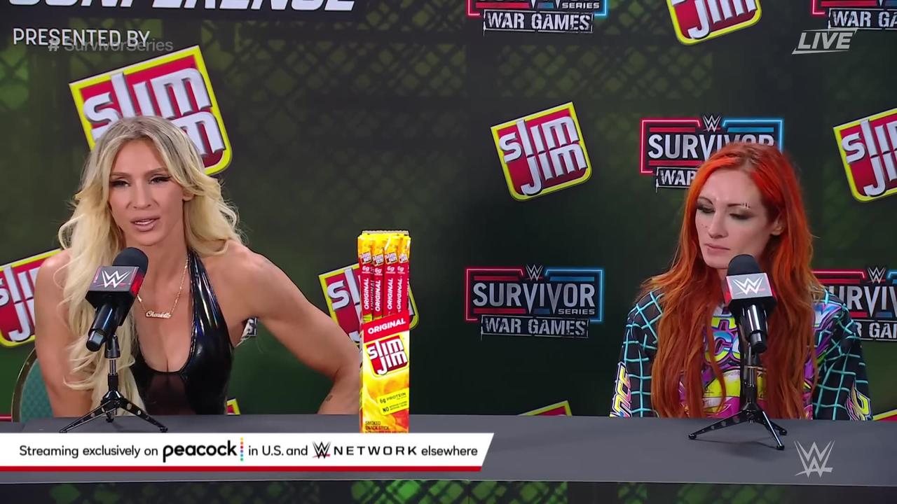 Charlotte Flair and Becky Lynch get emotional Survivor Series WarGames Press Conference highlights