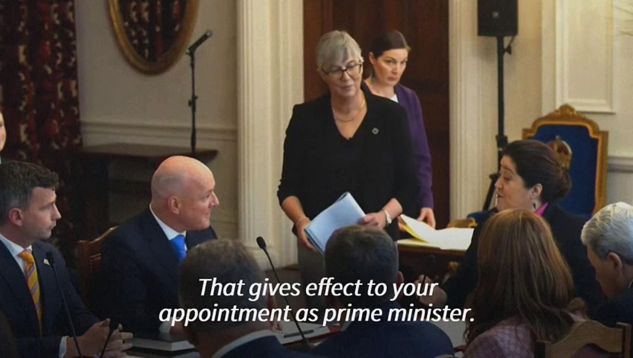 New Zealand swears in new prime minister Christopher Luxon