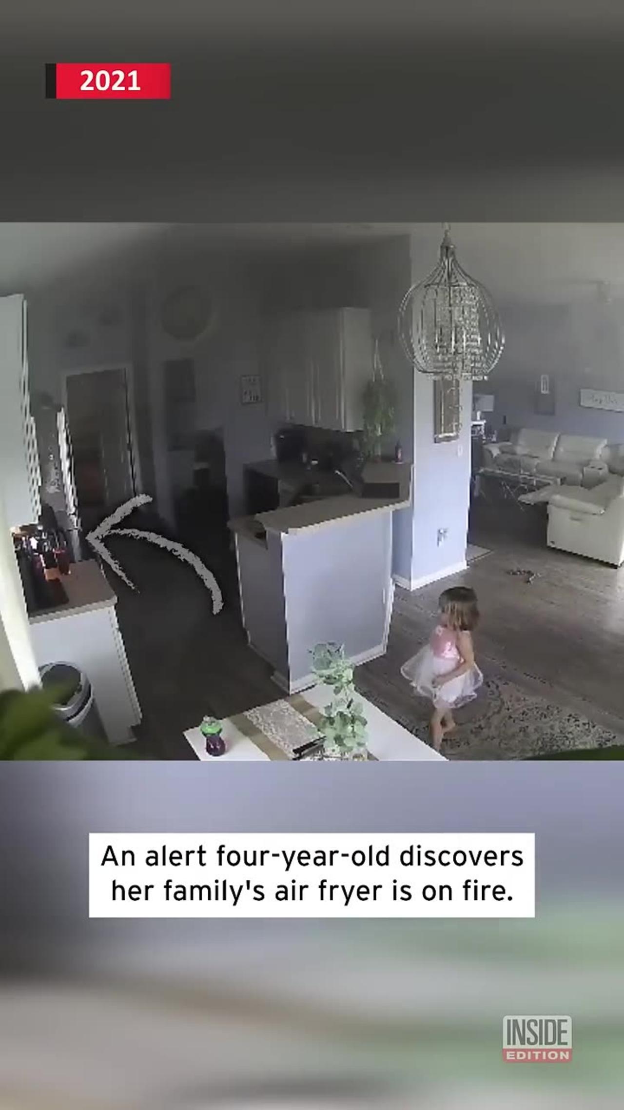 4YearOld Saves House from Air Fryer Fire One News Page VIDEO