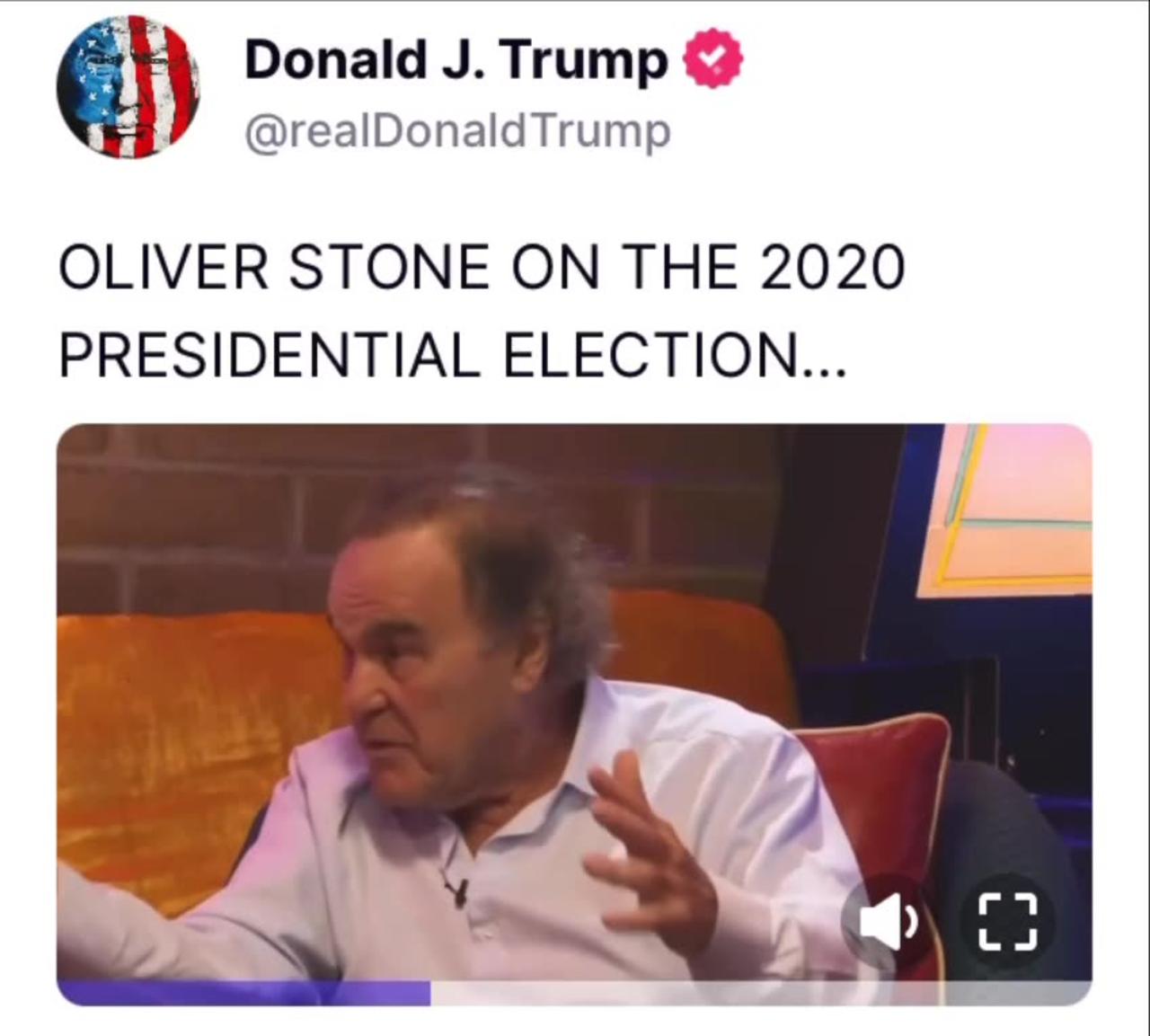 Oliver Stone on the 2020 Presidential Election