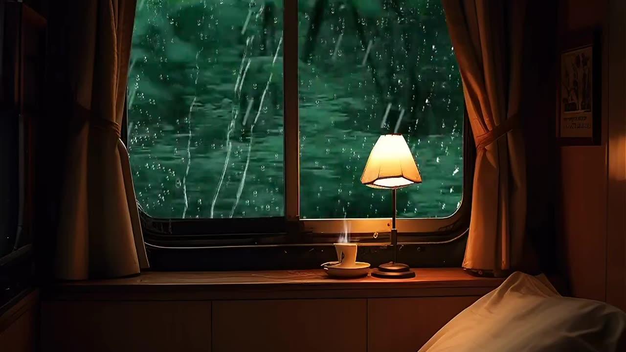 🎧 Listen, Relax & Fall Asleep Instantly with Heavy Rain On Roof & Powerful Thunder Sounds At Night