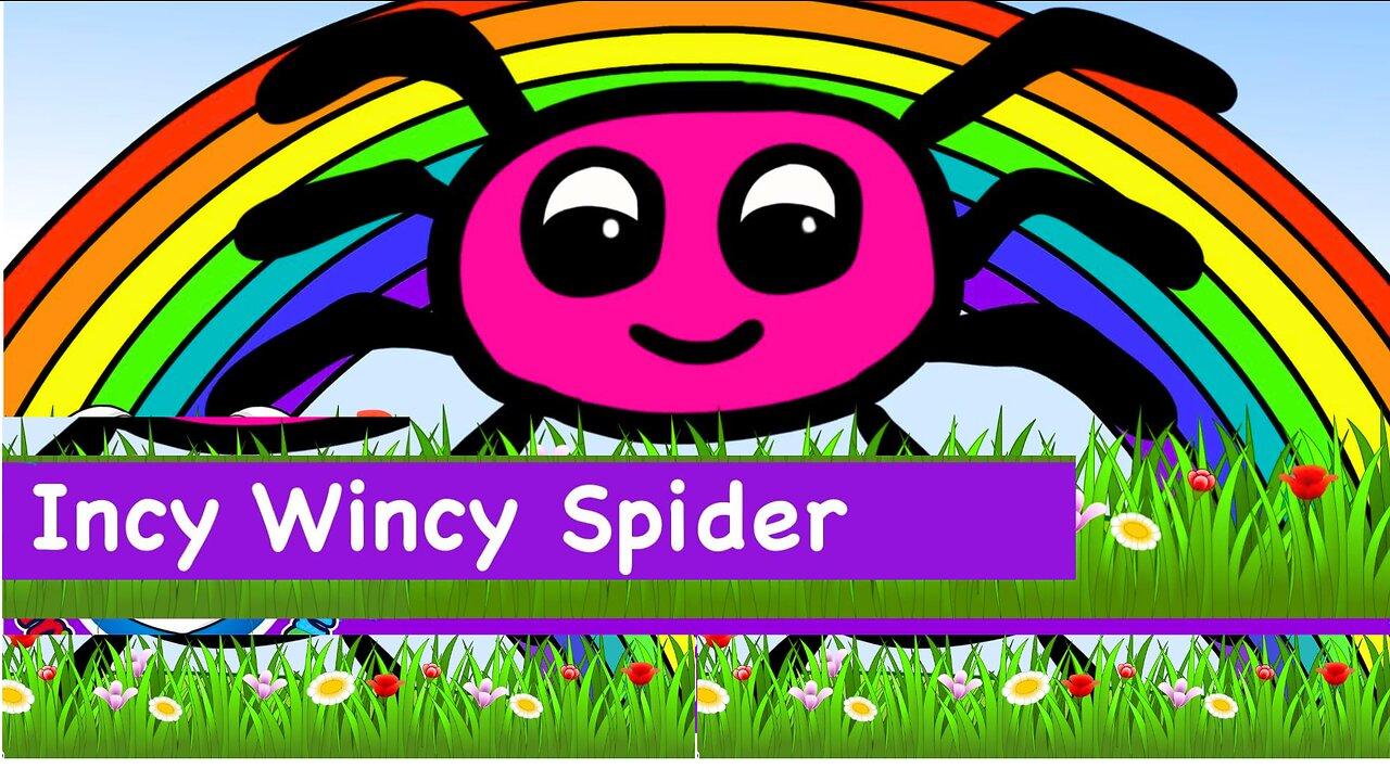 Incy Wincy Spider Climbed Up The Waterspout | Popular Nursery Rhymes & Kids Songs.
