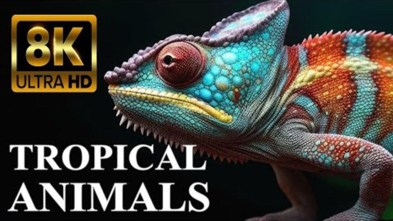 ANIMALS Of TROPICAL ISLANDS 8K With Names And One News Page VIDEO ANIMALS Of TROPICAL ISLANDS 8K With Names And One News Page VIDEO