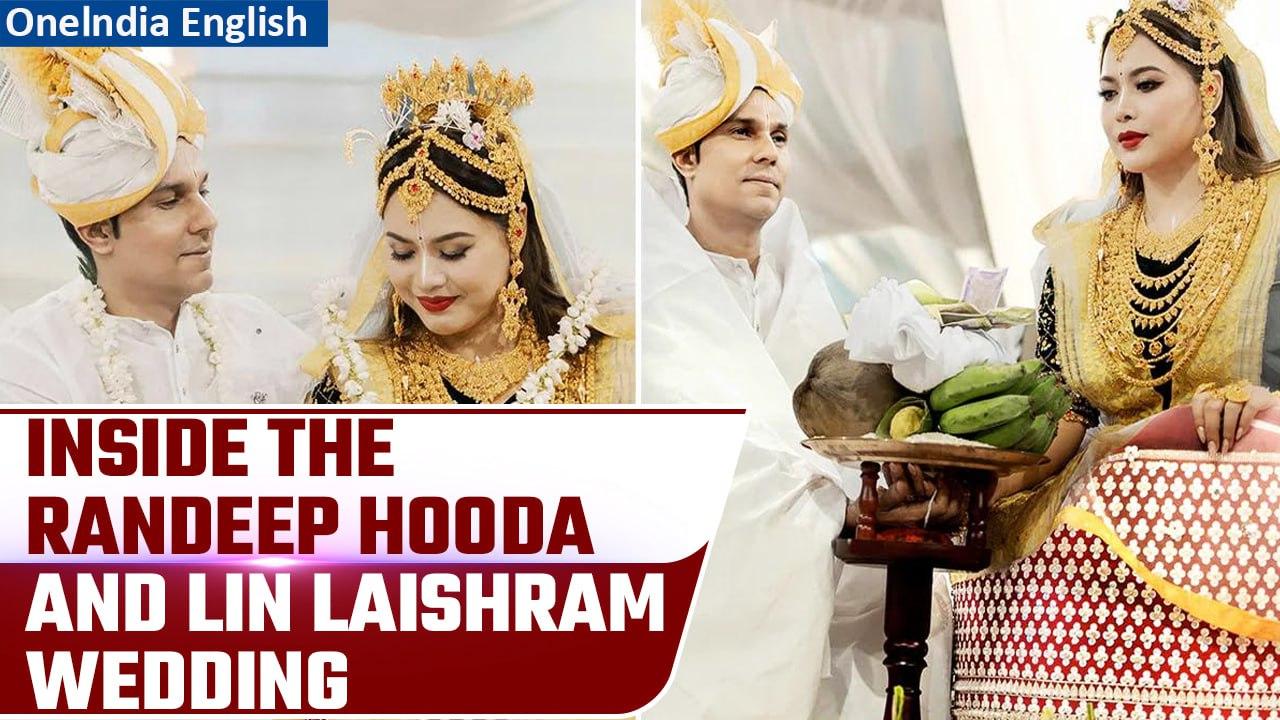 Randeep Hooda and Lin Laishram get married in a traditional Meitei wedding | Watch | Oneindia News