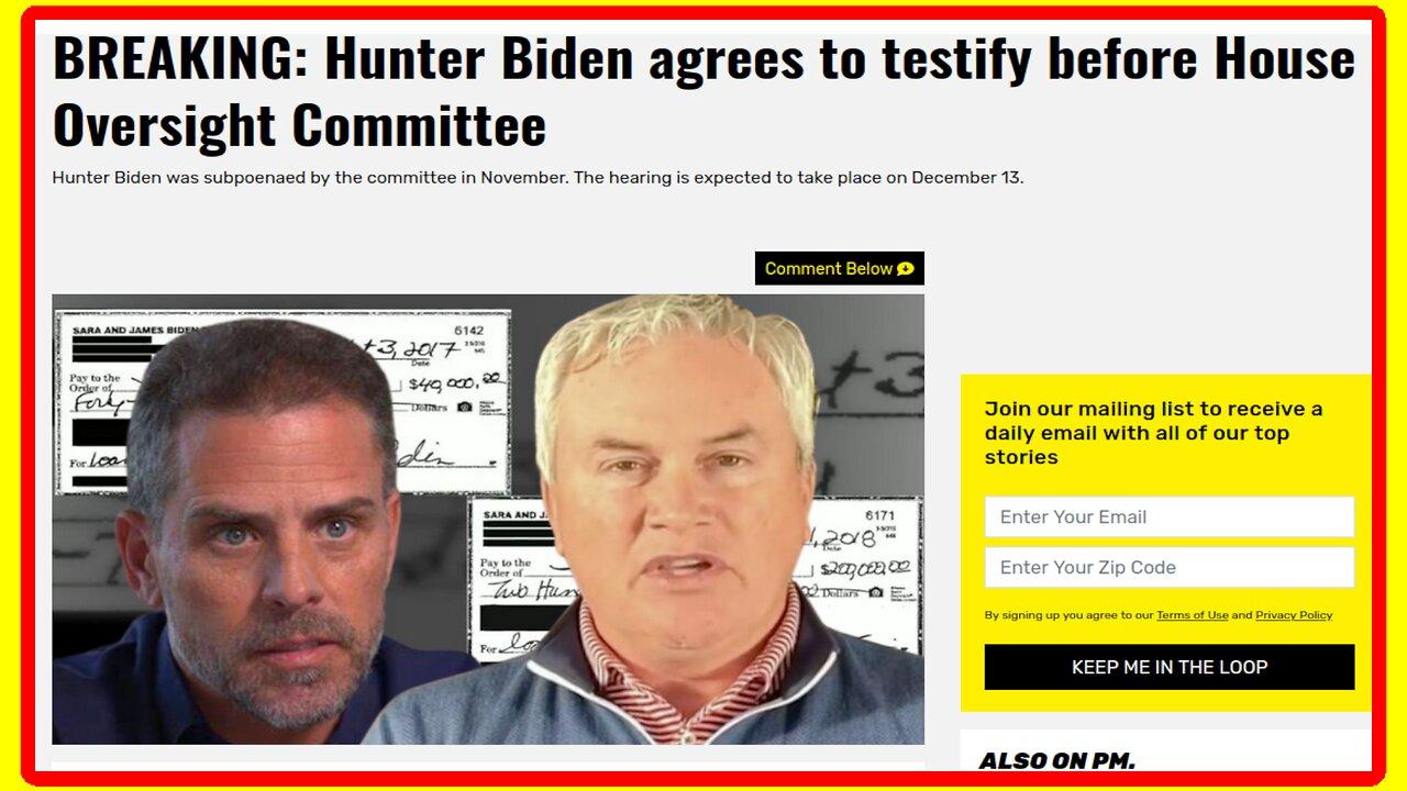 BREAKING: Hunter Biden agrees to testify to House Oversight (Ep 11.29.23)