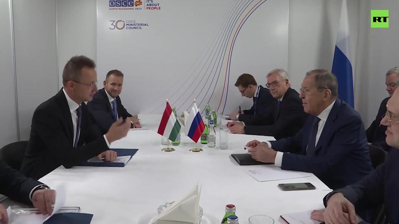 Lavrov meets with Hungarian counterpart on sidelines of OSCE Ministerial Council meeting in Skopje