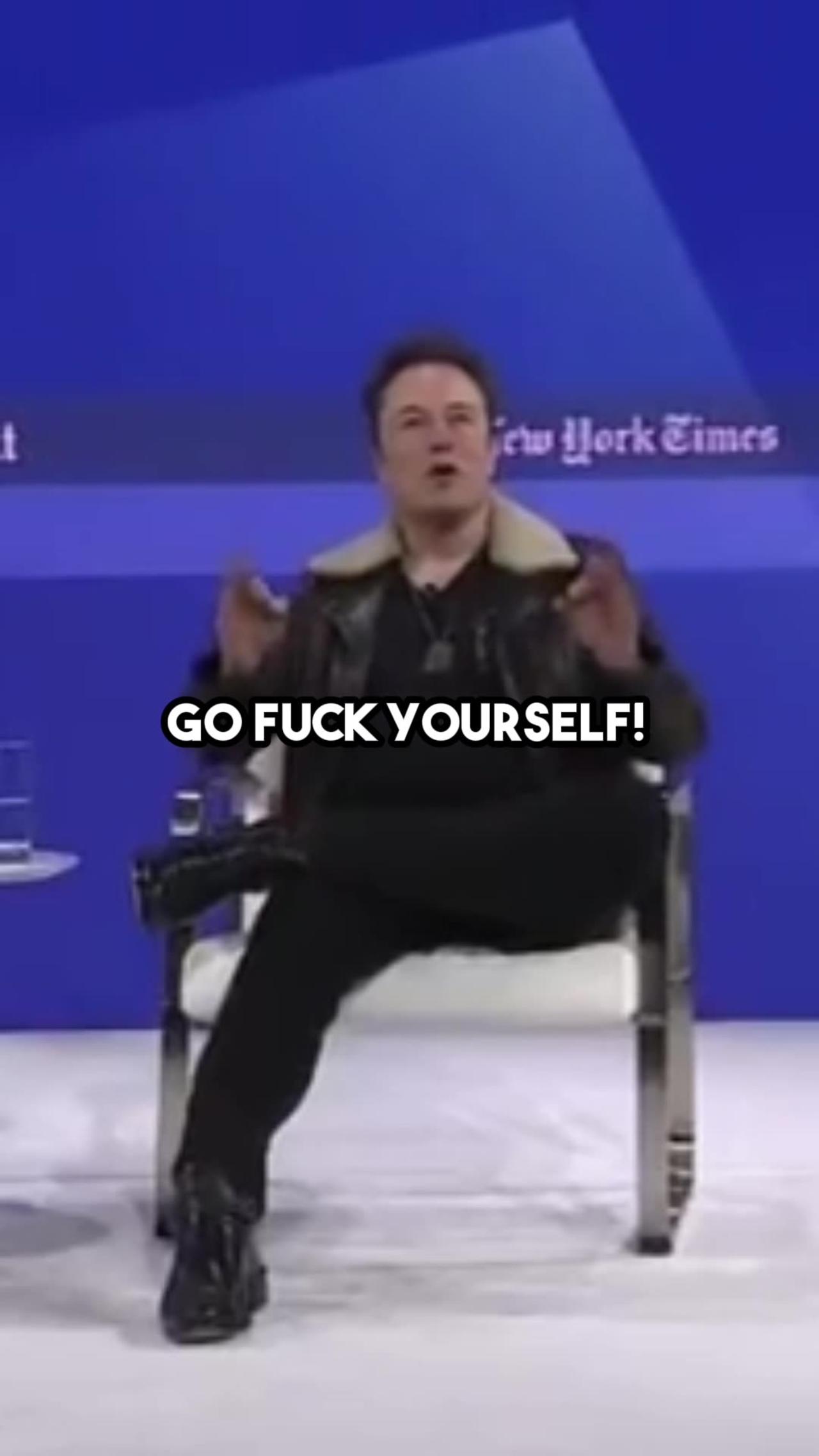 Elon Musk tells advertisers who are trying to blackmail him to "go fu*k yourself." 😆😆