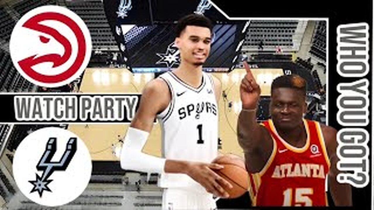 Atlanta Hawks vs San Antonio Spurs | Live Watch Party Stream | NBA 2023  Season Game 18