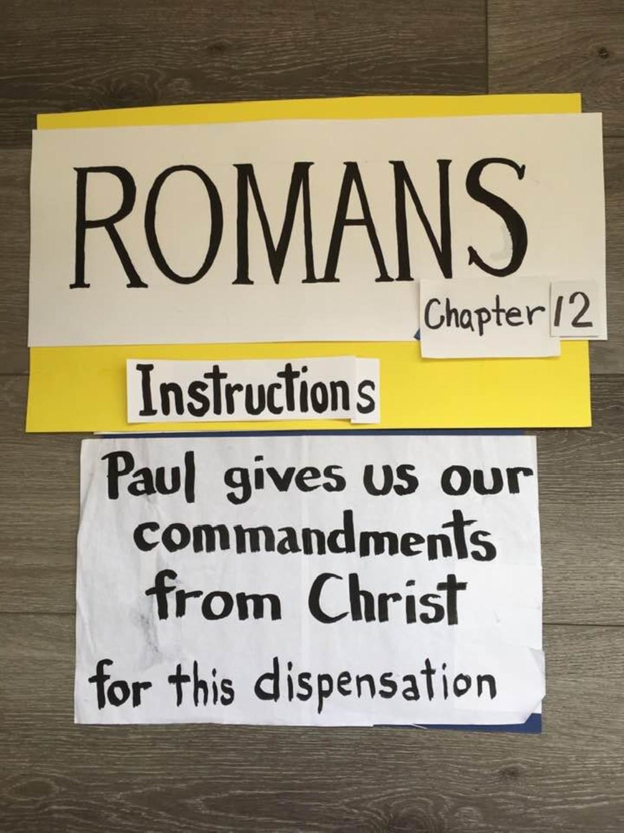 Romans Chapter 12 - Paul's instructions to the body of Christ - Marianne Manley