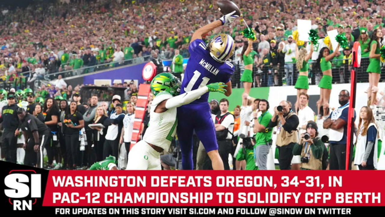 No. 3 Washington Beats No. 5 Oregon in Thrilling 34–31 Victory