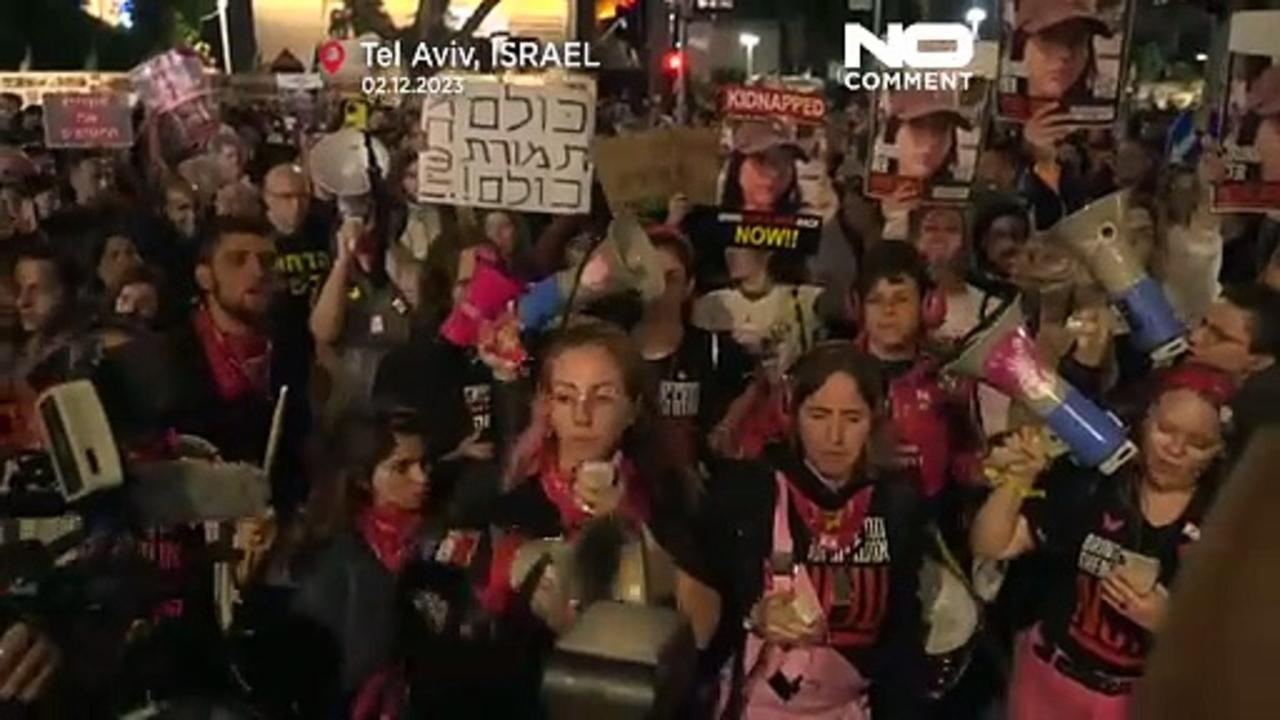 WATCH: Hundreds protest against Israeli government in Tel Aviv