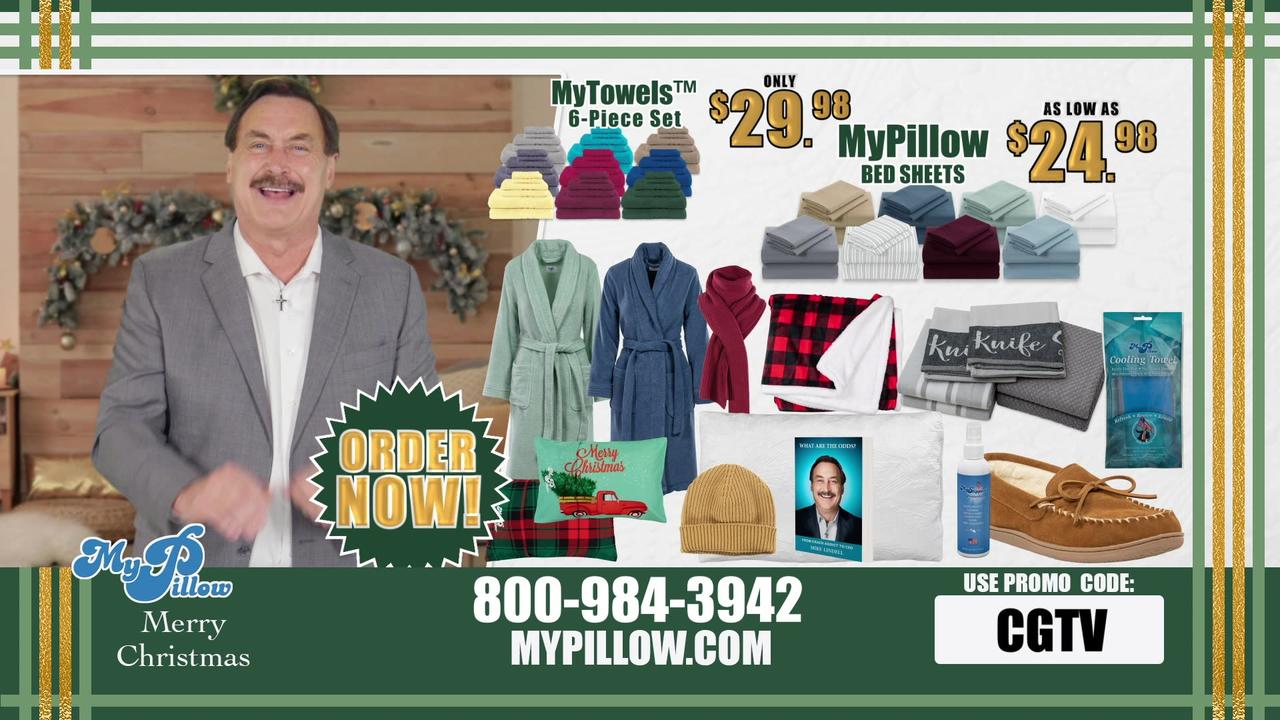 My Pillow Christmas Special Promo Code CGTV One News Page VIDEO