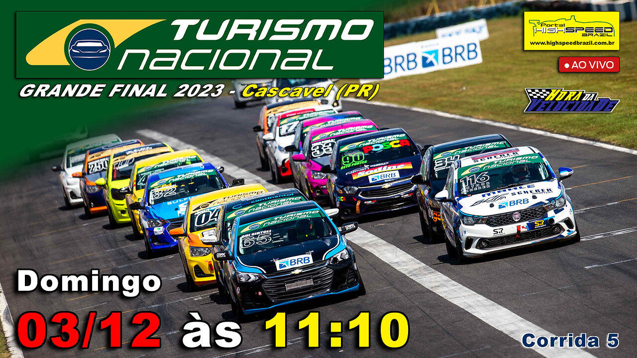 🔴 TURISMO NACIONAL | Corrida 5 | FINAL 2023 | Cascavel (PR) | Ao Vivo