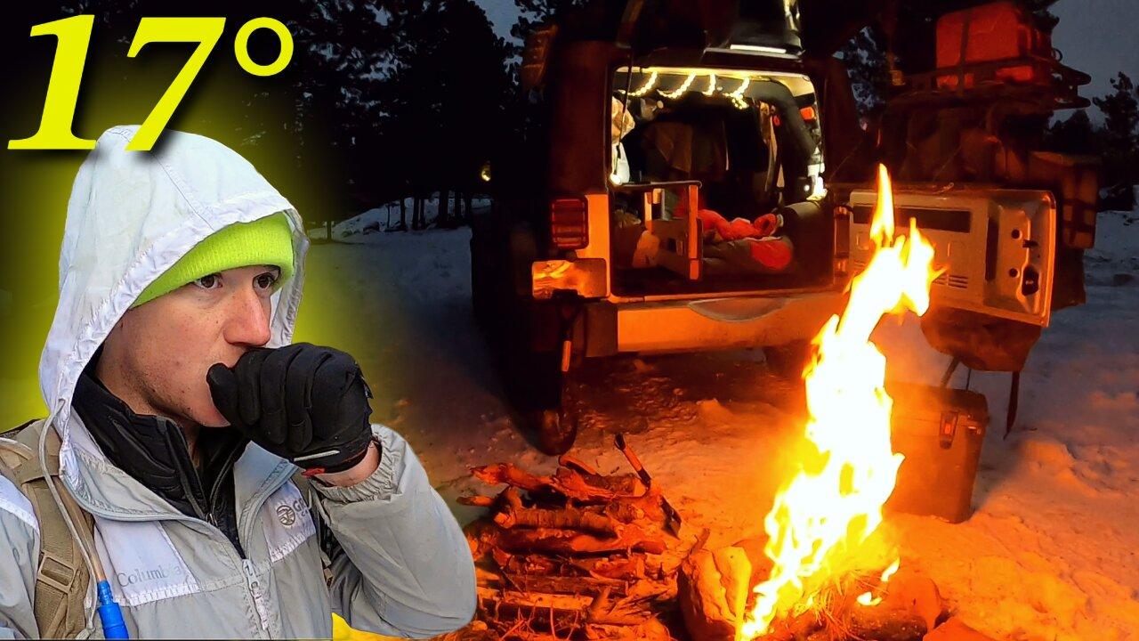 Winter Car Camping in DEADLY Freezing Conditions