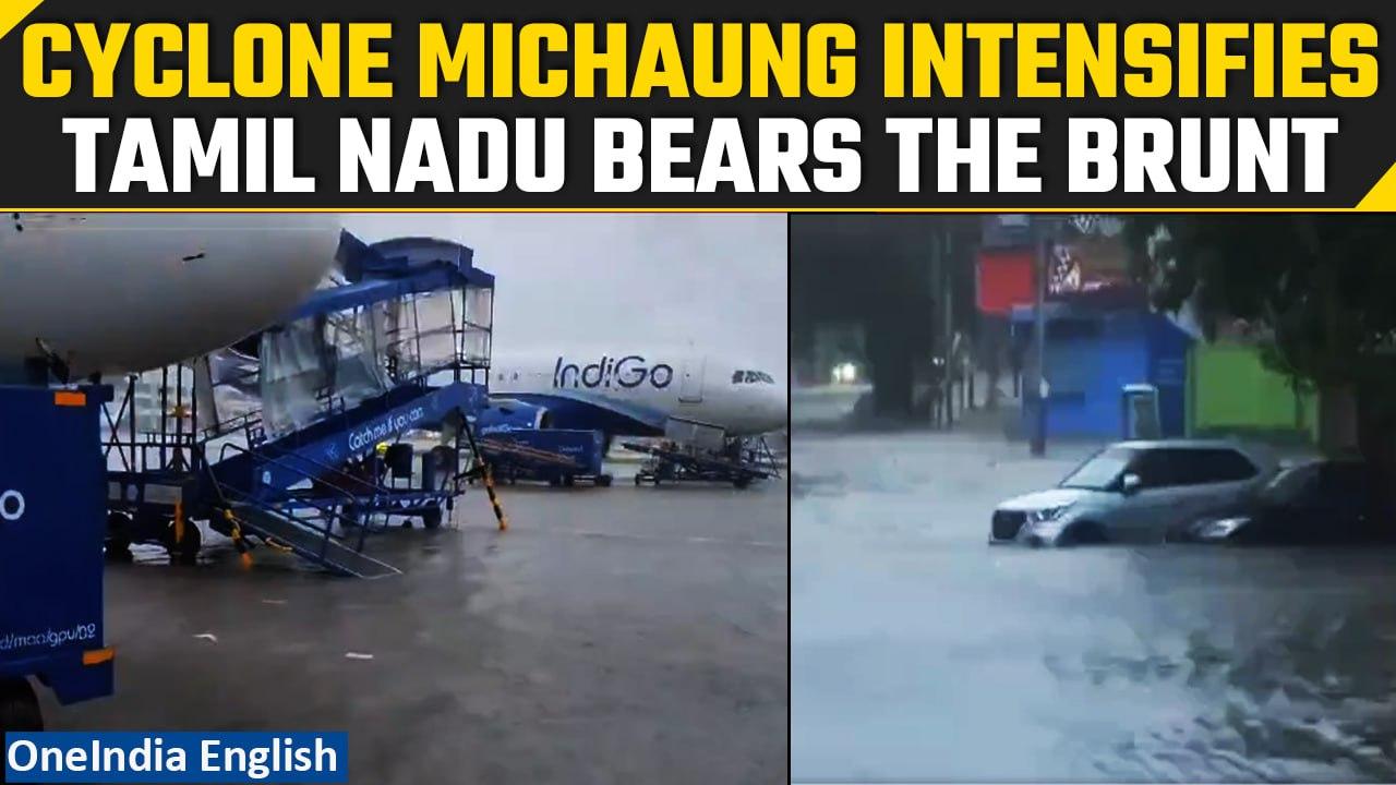 Cyclone Michaung: Heavy rain lashes Chennai; public holiday announced in Tamil Nadu | Oneindia News