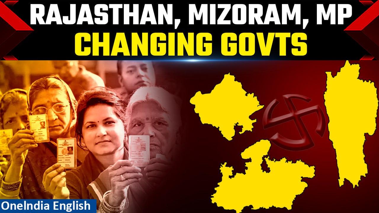 Governance Trends: Graphical Insights from Rajasthan, Madhya Pradesh, and Mizoram| Oneindia