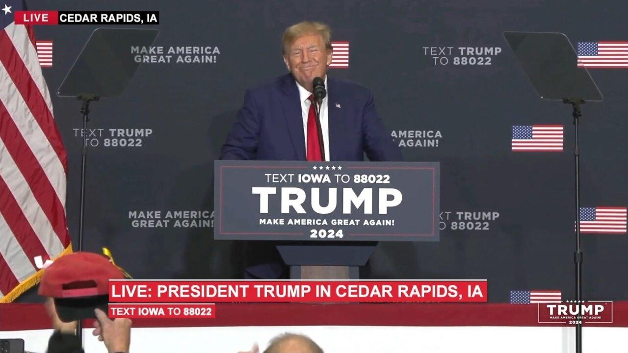 President Donald J. Trump' Live In Cedar Rappeds IOWA Dec. 2nd,2023