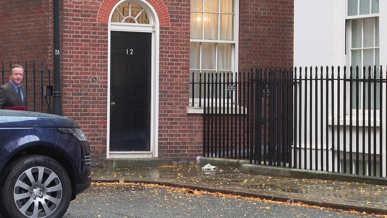 Lord Cameron arrives at Cabinet meeting in Downing Street