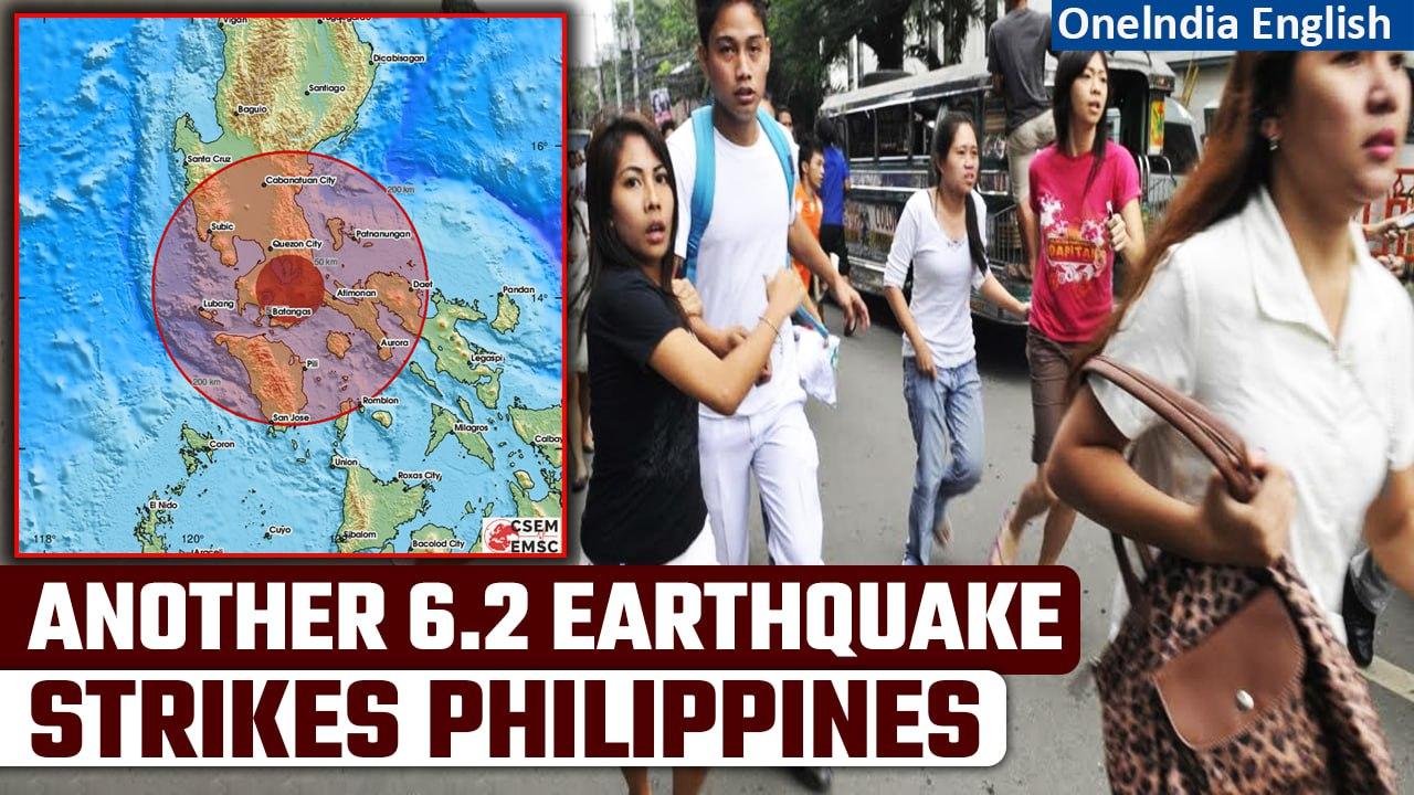 Philippines Jolted by Another 6.2 Magnitude Quake, 4th Earthquake in Three Days| Oneindia News