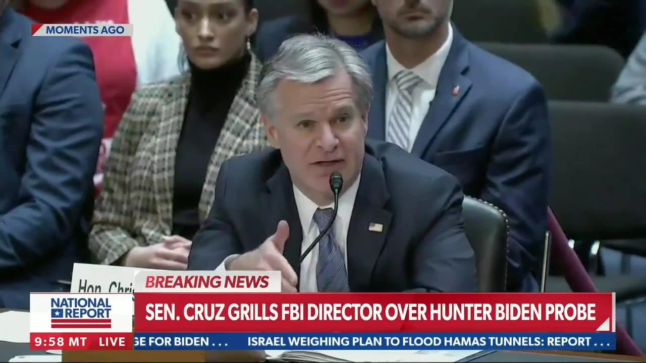 Sen. Ted Cruz Grills Lying FBI Director Wray Over Hunter Biden Investigation!