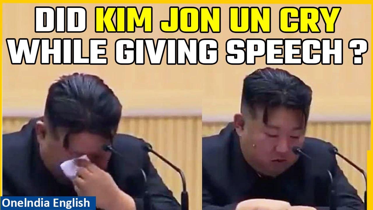 Kim Jong Un seemingly cries as he requests North Koreans to have more children | Oneindia News