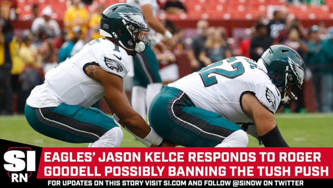 Jason Kelce Has Short Response to Roger Goodell Potentially Banning 'Brotherly Shove'