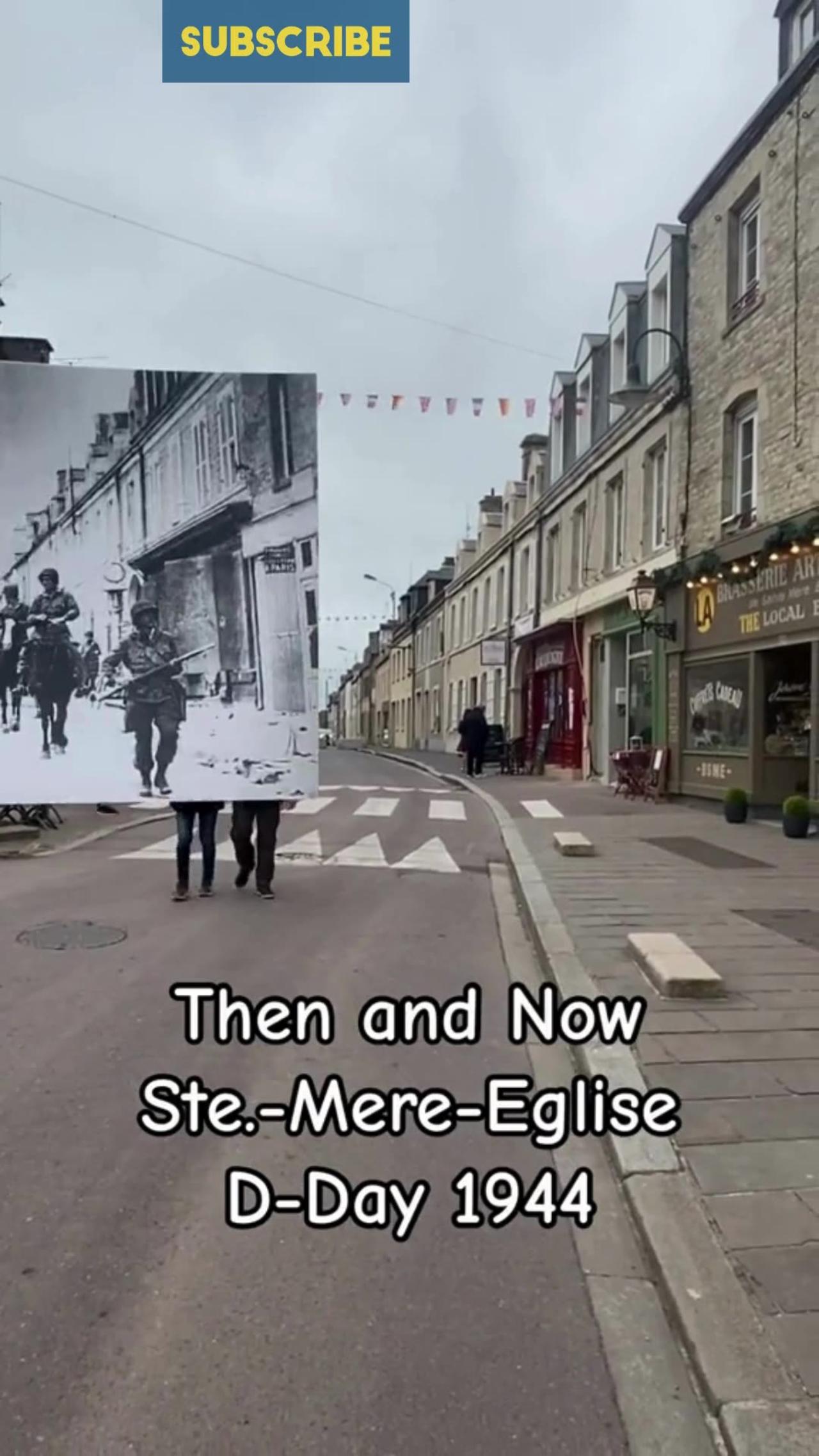 Then And Now Sainte Mere Eglise D Day 1944 One News Page Video 