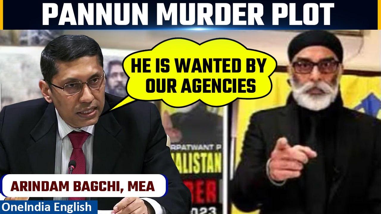 Pannun Murder Plot: MEA Arindam Bagchi says Pannun wanted by Indian agencies | Oneindia