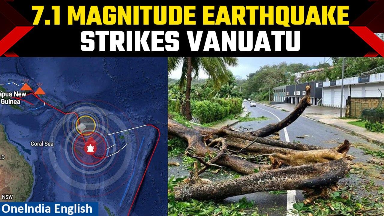 Vanuatu Earthquake: 7.1 magnitude quake strikes south of Vanuatu, tsunami warning lifted | Oneindia