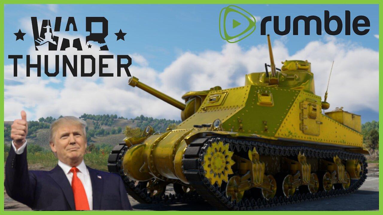 Trump skips Loser gop debate to watch Gold Tanks in War Thunder - #RumbleTakeOver