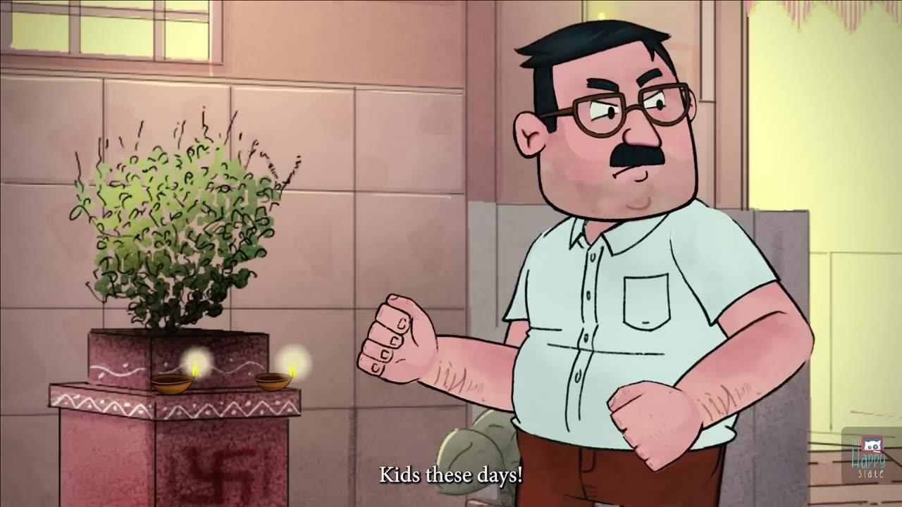Funny cartoon video