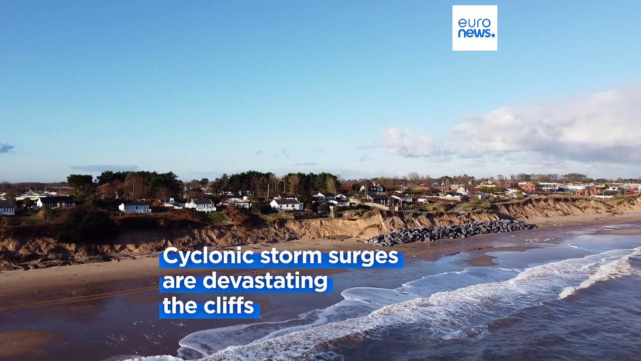 'Tearing this nation apart': Coastal erosion tears away homes in eastern England