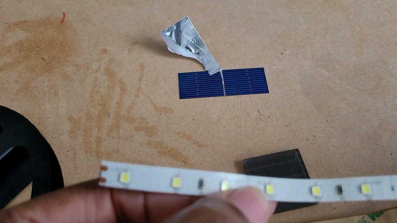 creating a solar panel that uses artificial light