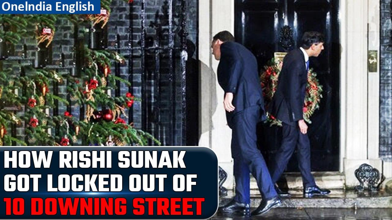 UK PM Rishi Sunak & Dutch PM Mark Rutte get locked out of 10 Downing Street home | Oneindia News